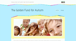 Desktop Screenshot of goldenfundautism.org